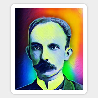 José Martí Colourful Portrait | Jose Marti Artwork 6 Magnet